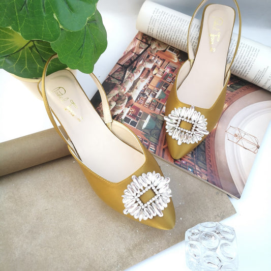 Crystal Rose Mule - Tale Olive