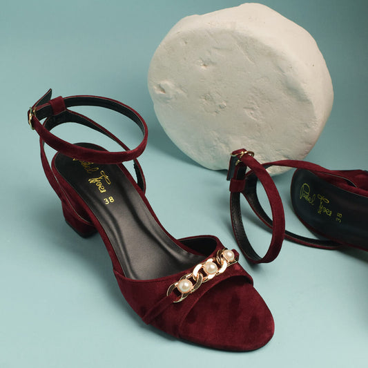 Fairy Lights Sandal - Maroon