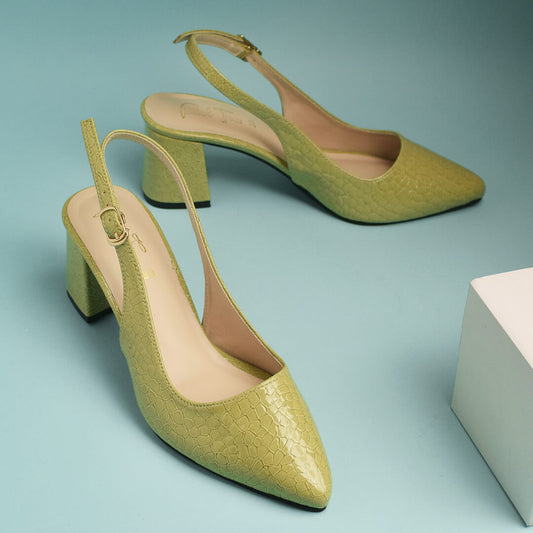 Sizzling Slingback -  Parrot Green