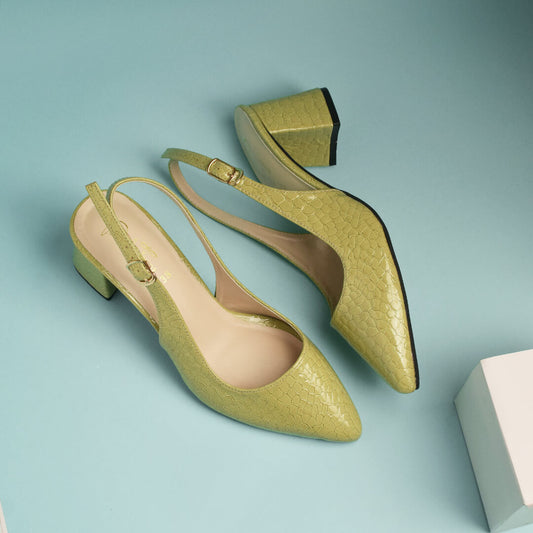 Sizzling Slingback -  Parrot Green