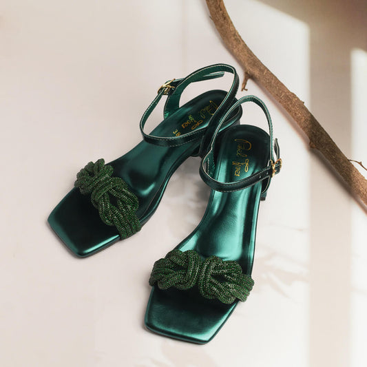 Florence Block Heel - Green