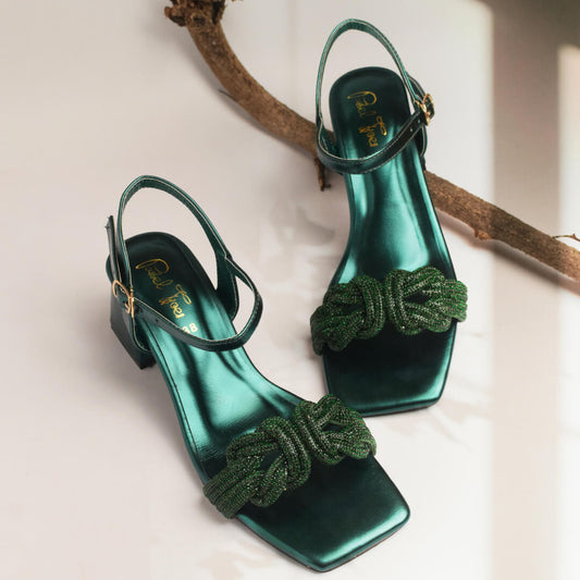 Florence Block Heel - Green