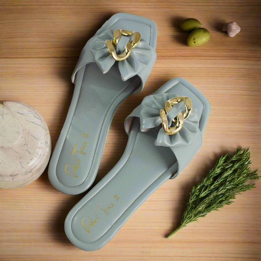 Vanilla Kisses Slides - Teal