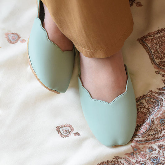 Nawabi Juttis - Sea Green